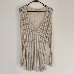 Relais Knitware Cream Tunic Top